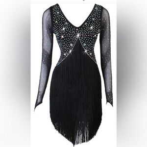 Women's Latin Dance Dress Competition Costume